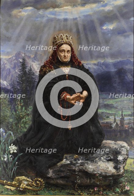 Saint Kinga of Poland, 1892. Artist: Matejko, Jan Alojzy (1838-1893)