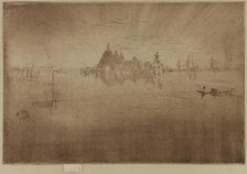 Nocturne: Salute, 1879-1880. Creator: James Abbott McNeill Whistler.