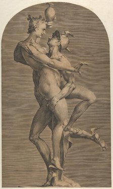 Mercury Abducting Psyche, ca. 1620. Creator: Adriaen de Vries.
