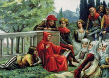 Drawing upon the story of one of the ten novels in 'The Decameron' by Giovanni Boccaccio.