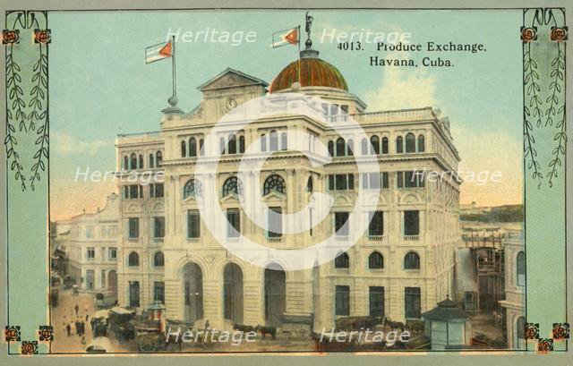 'Produce Exchange, Havana, Cuba', c1910s. Creator: Unknown.