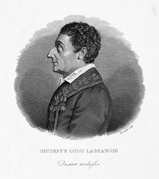 Portrait of the mathematician Joseph-Louis Lagrange (1736-1813), .