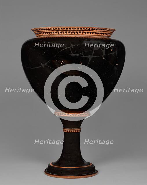 Attic Black-Figure Dinos and Stand, 520-510 BC. Creator: The Antimenes Painter.