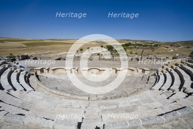 The theatre in Segobriga, Spain, 2007. Artist: Samuel Magal