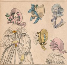 Bonnets, 19th century. Creator: Unknown.