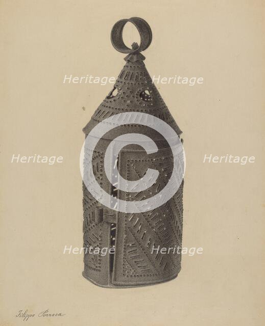 Lantern, c. 1938. Creator: Filippo Porreca.