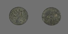 Coin Depicting the Amazon Cyme, 253-268. Creator: Unknown.