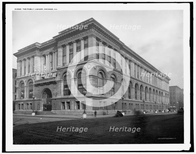 The Public library, Chicago, Ill., c1900. Creator: Unknown.
