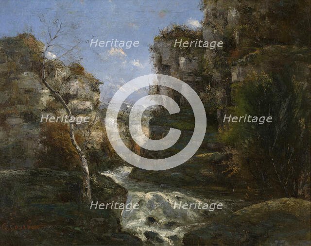 Rocks near Ornans, c1840-1870s. Creator: Gustave Courbet.