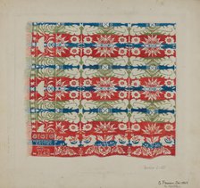 Woven Quilt, c. 1937. Creator: Samuel Fineman.