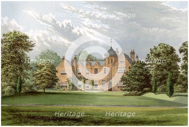 Lea, Lincolnshire, home of Baronet Anderson, c1880. Artist: Unknown