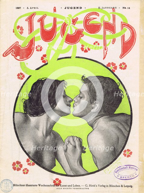 Title for the magazine Jugend (Youth), No. 14, 1897, 1897.
