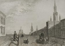 St Vladimir gate, Red Square, Moscow, Russia, 1839. Creator: Augustin François Lemaitre.