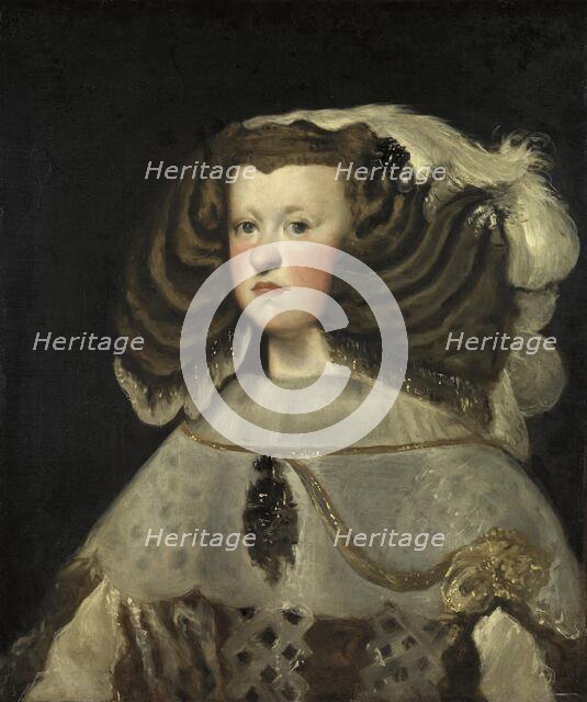Portrait of Mariana of Austria, Queen of Spain, 1655. Creator: Diego Velasquez.