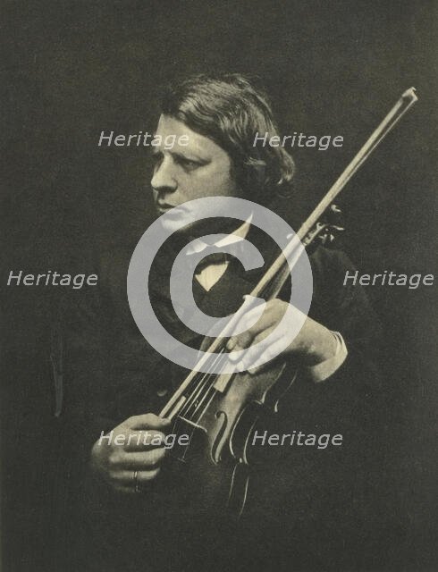 Portrait of the violinist and composer Joseph Joachim (1831-1907). Creator: Cameron, Julia Margaret (1815-1879).