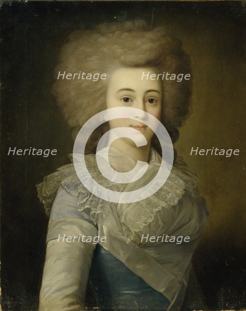 Portrait of Elisaveta Alexandrovna Stroganova (1745-1831), 1770s. Artist: Anonymous  