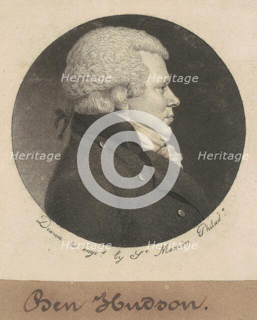 William Hudson, 1798. Creator: Charles Balthazar Julien Févret de Saint-Mémin.