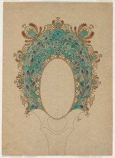Design for a Hand Mirror, c. 1900-1902. Creator: Félix Bracquemond (French, 1833-1914).