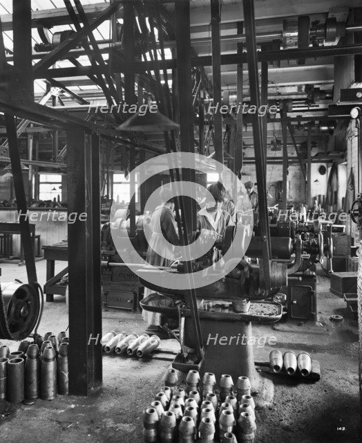 Cunard Shell Works, Bootle, Merseyside, September 1917.  Artist: H Bedford Lemere.