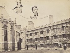 Montage of Ecclesiastical Figures Posed in Political Satire, 1860s. Creator: Unknown.