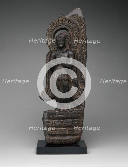 God Vishnu's Mount, Garuda, Standing with Hands in Gesture of Adoration..., 11th century or earlier. Creator: Unknown.