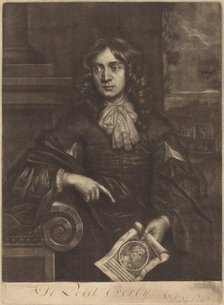 Thomas Flatman, c. 1690. Creator: William Faithorne.