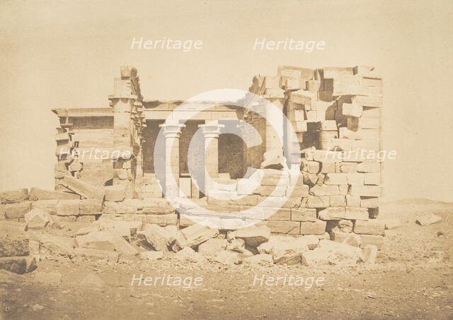 Vue du Temple de Maharakka (Hiéra-Sycaminos), April 5, 1850. Creator: Maxime du Camp.