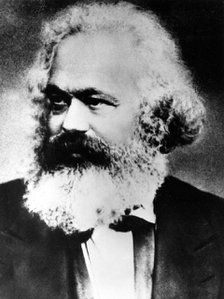 Karl Marx, German political, social and economic theorist, late 19th century. Artist: Unknown