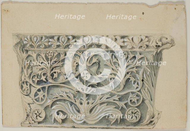 Byzantine Column Capital, n.d. Creator: John Ruskin.