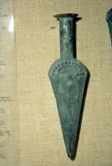 Bronze Sword from hoard found in Abruzzi region, Italy, 1800-1500 BC. Artist: Unknown.