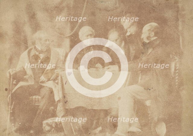 Sir David Brewster, Earle Monteith, Dr. Welsh & Two Others, 1843-47. Creators: David Octavius Hill, Robert Adamson, Hill & Adamson.