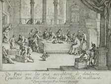 The Prodigal Son Receives His Inheritance, 1634. Creator: Jacques Callot.