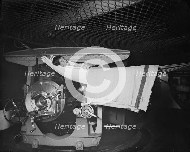 U.S.S. New York, "taking a nap", (1899?). Creator: Unknown.