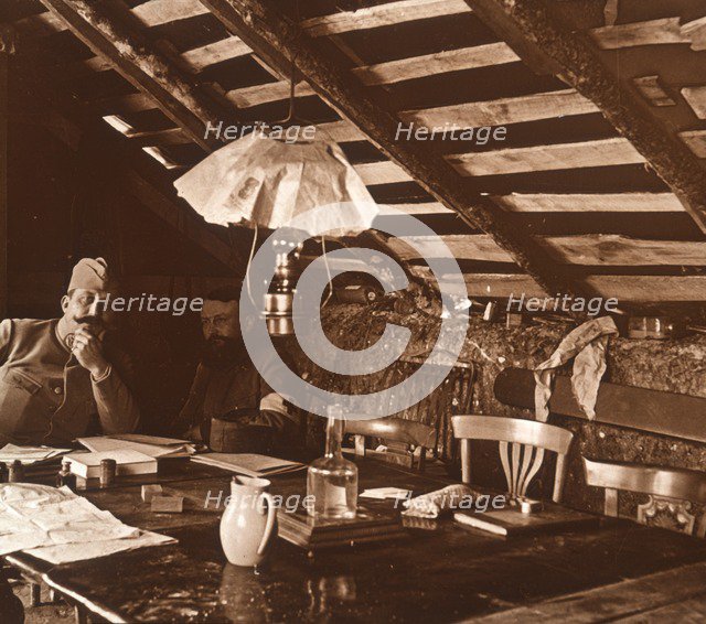 In the trenches, c1914-c1918. Artist: Unknown.