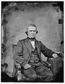 Andrew Johnson, between 1860 and 1875. Creator: Unknown.