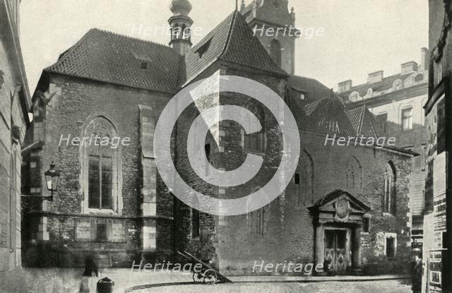 'St Martin in the Wall...where the communion sub utraque was served for the first time...', (1947).  Creator: Unknown.