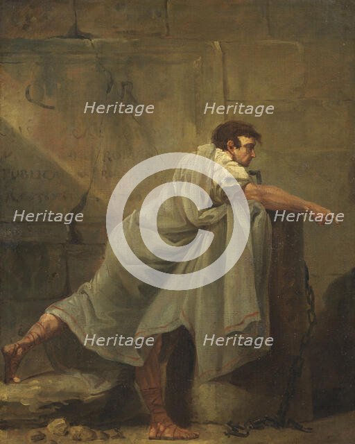 Orator in Prison, late 18th century. Creator: Hubert Robert.