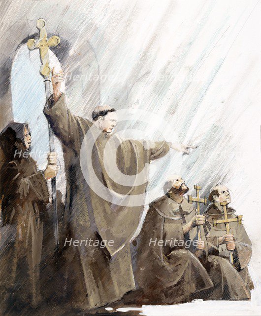 'Worship in The Chapel'. Artist: Ivan Lapper.