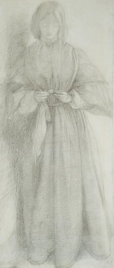 Elizabeth Siddal (Mrs. Dante Gabriel Rossetti), c. 1854. Creator: Dante Gabriel Rossetti.