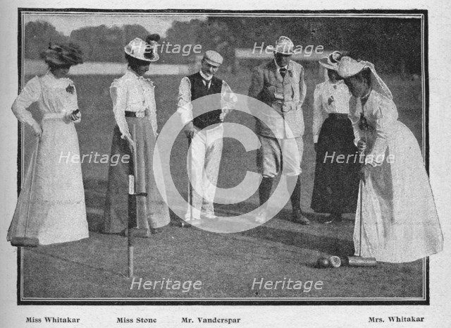 'The Croquet Tournament at Southampton', 1900. Artist: Stuart.