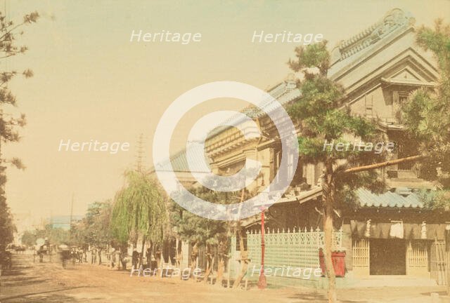 Main Street in Native Town of Yokohama, 1897. Creator: Ogawa Kazumasa.