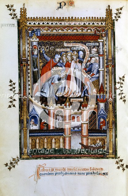 The martyrdom of Lisbius, 1317. Artist: Unknown