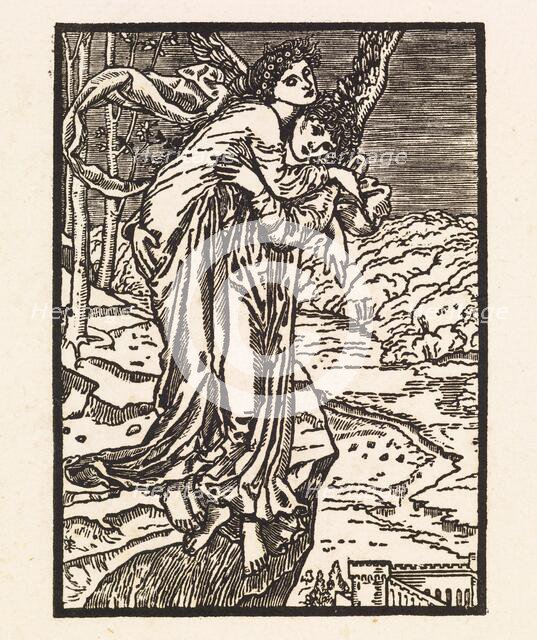 Cupid and Psyche, 1880. Creator: Sir Edward Coley Burne-Jones.