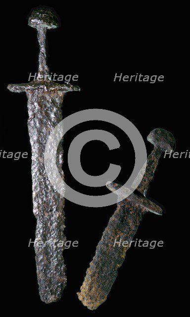 Two Viking period swords. Artist: Unknown