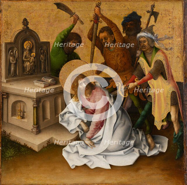 Martyrdom of St Matthew, after 1435. Creator: Stephan Lochner.
