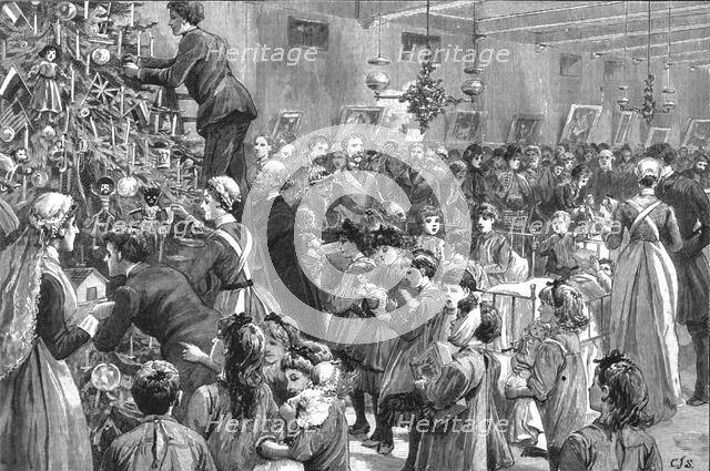 'Christmas Tree in the Childrens Ward at the London Hospital, Whitechapel', 1886.  Creator: Unknown.