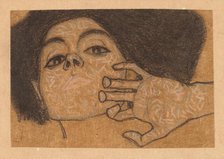 Head of a Woman, 1908. Creator: Egon Schiele.