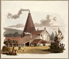 Tile Kiln, Gray's Inn Road, Holborn, London, 1812.  Artist: William Pickett