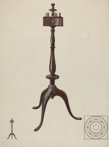 Sewing Stand, c. 1936. Creator: James Vail.