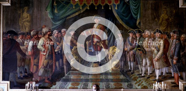 Reception hosted by King Charles III to the Ambassadors of the Ottoman Empire.